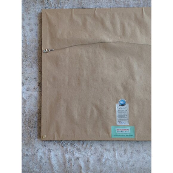 Vtg 1980 Sylvia Rudolph Minnehaha Creek Signed Ink Original Wood Framed 22x18 - Picture 12 of 13